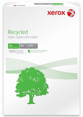 PAPEL RECICLADO A4 80GRS 500H XEROX. FOLIOS