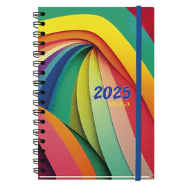 AGENDA ANUAL 2025 TEXTURE SV WIREO TAPA DURA COLORS