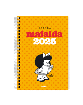 AGENDA 2025 MAFALDA ANILLADA MDULOS AMARILLA