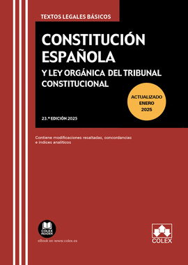 CONSTITUCION ESPAOLA Y LEY ORGANICA TRIBUNAL CONST