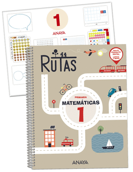 MATEMTICAS 1. RUTAS. (INCLUYE MATERIAL MANIPULATIVO)