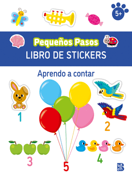 PEQUEOS PASOS LIBRO DE STICKERS-APRENDO A CONTAR